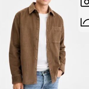 Sun + Stone Beige Corduroy Shirt